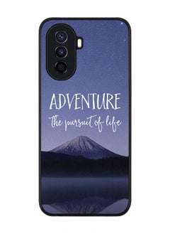 Stylizedd Rugged Black edge case for Huawei Nova Y70  Slim fit Soft Case Flexible Rubber Edges Anti Drop TPU Gel Thin Cover - Adventure  - Image 1