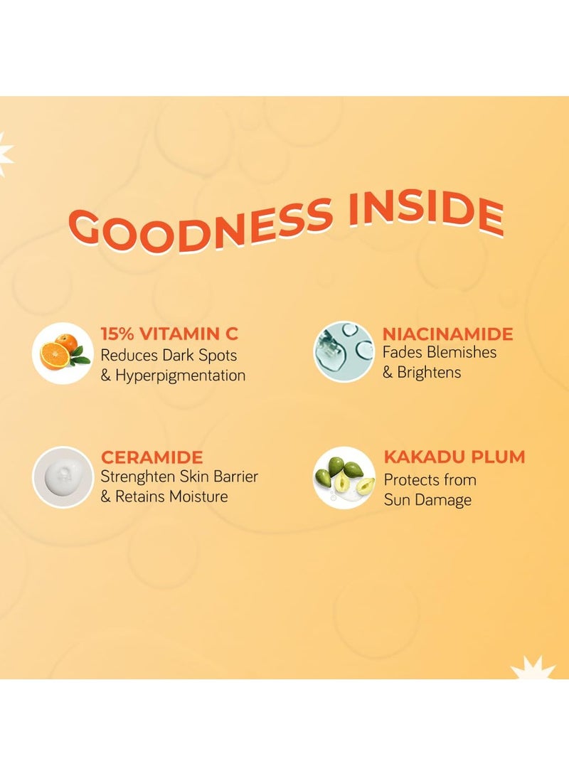  مودي سيروم كريم مرطب للوجه بفيتامين C لبشرة متوهجة مع النياسيناميد والألفا أربوتين | يخفف من التصبغات والبقع الداكنة، ويقلل من بهتان البشرة | خالي من الزيوت وخفيف الوزن | لجميع أنواع البشرة | 50 مل - Image 5