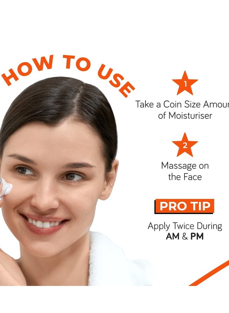  مودي سيروم كريم مرطب للوجه بفيتامين C لبشرة متوهجة مع النياسيناميد والألفا أربوتين | يخفف من التصبغات والبقع الداكنة، ويقلل من بهتان البشرة | خالي من الزيوت وخفيف الوزن | لجميع أنواع البشرة | 50 مل - Image 4