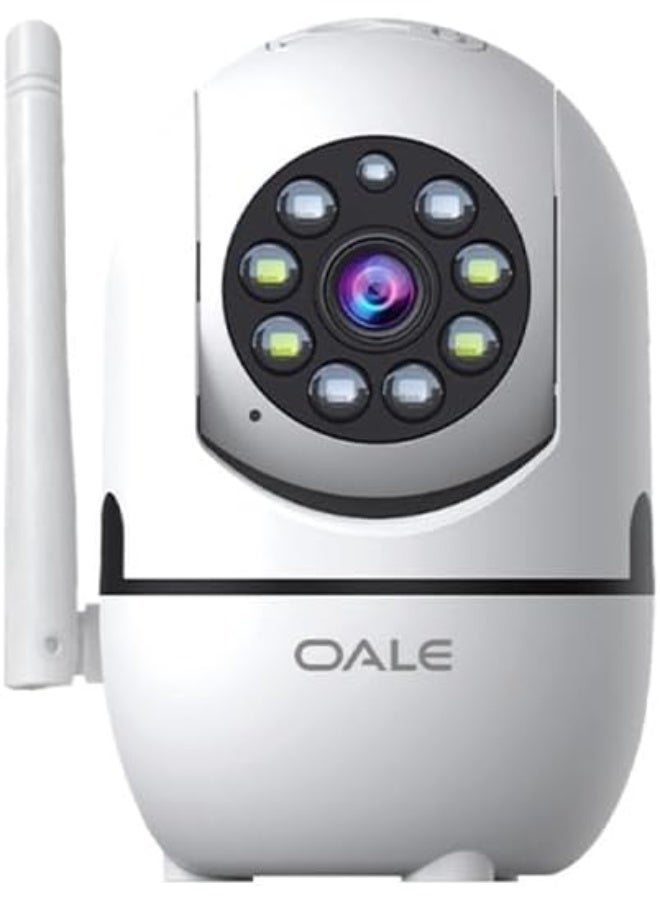 أولا كاميرا مراقبة iHome 05 WiFi بدقة 1920 * 1080 FHD 355° رؤية ليلية، كشف الحركة، مكالمة صوتية ثنائية الاتجاه - Image 1