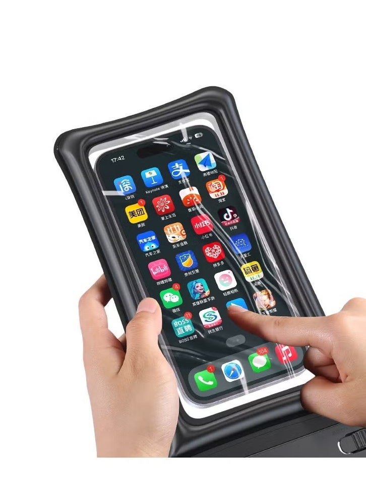 Usams 7 Inch Mobile Phone Waterproof Bag with Floating Airbag – Swimming Pouch, Protective Case for Phones, Waterproof, Dustproof, Ideal for Beach, Pool, and Outdoor Activities - Image 1