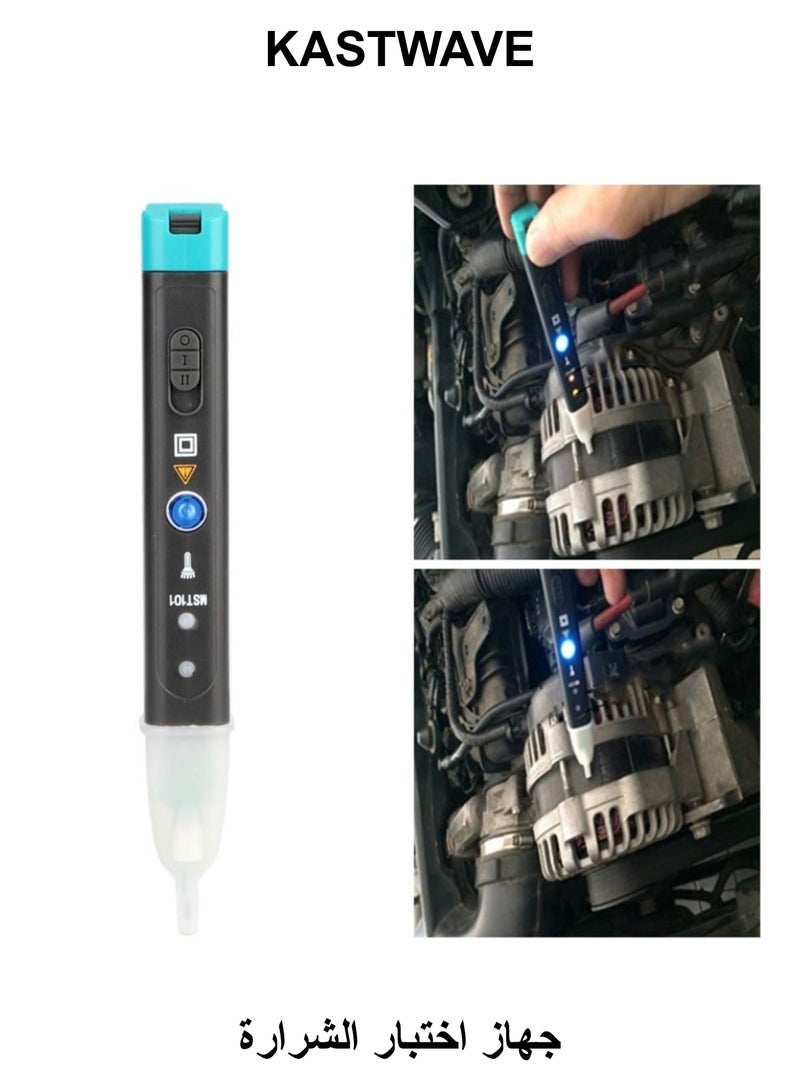 KASTWAVE Ignition Coil Tester Tool, Automotive Electronic Faults Detector, Car Spark Tester and Voltage Tester Pen, Spark Tester Pen with LED Display & Two Batteries - Image 1