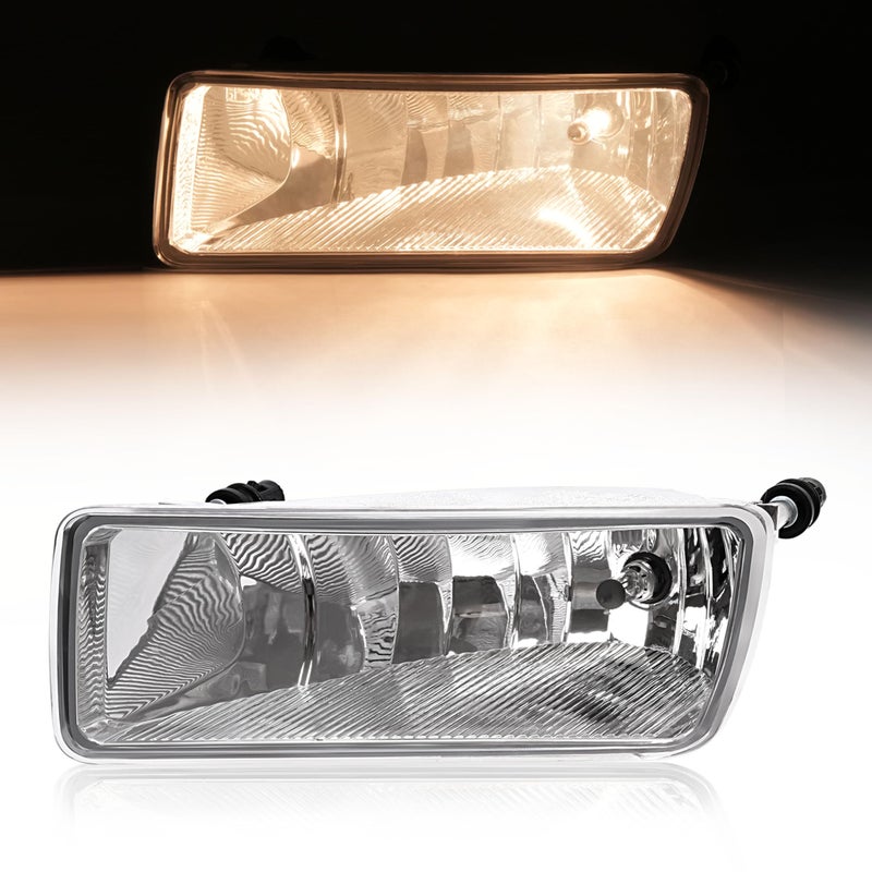 HECASA Fog Light Left Compatible with 20062010 Ford ExplorerExplorer Sport Trac Replacement for 6L2Z15201AA FO2594100 Halogen Fog Lamp wBulbs Clear Lens Driver Side