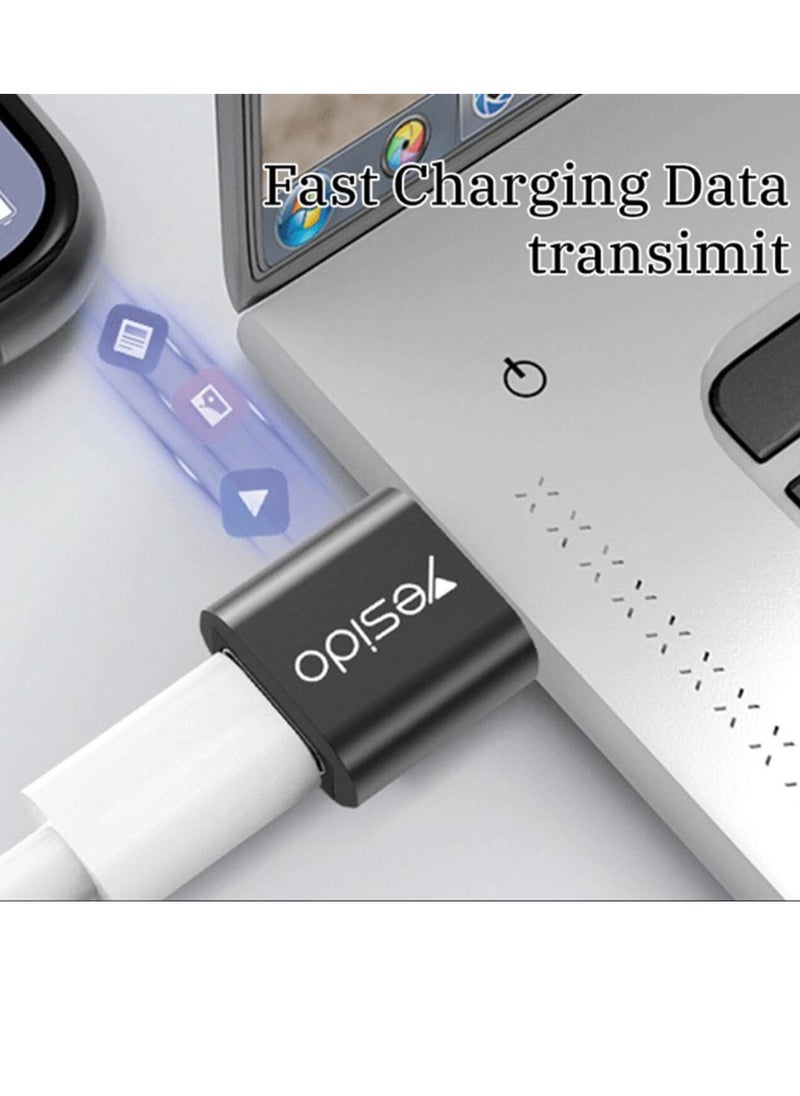 Yesido Type C To USB Adapter Black  - Image 2