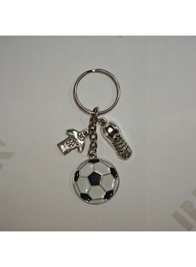 2026 World Cup Theme Scene Decoration Atmosphere Setup –Color:10 keychains + 10 organza + 10 kraft paper greeting cards - Image 5