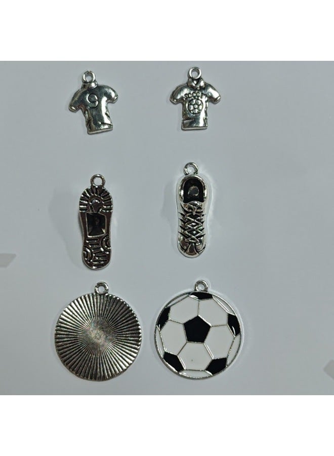 2026 World Cup Theme Scene Decoration Atmosphere Setup –Color:10 keychains + 10 organza + 10 kraft paper greeting cards - Image 4