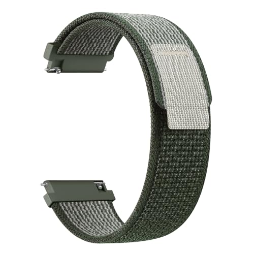 Tobfit 20mm Nylon Trail Loop for Samsung Galaxy Watch 4 Strap 40mm 44mm/ 4 Classic Straps 42mm 46mm / Galaxy 6 Bands 40mm 44mm / 7 Band,Watch Not Included(Clover) - Image 1