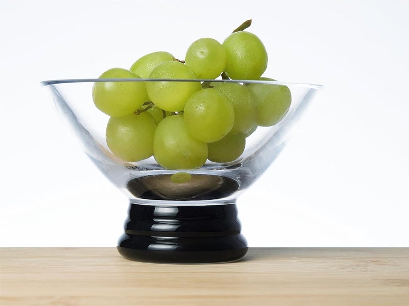 Barski Glass  Footed  Bowl  for Dessert Ice Cream  Dips  Snack  Candies  Nuts  Fruits  with Black Base  5 Diameter  Made in Europe - Image 4