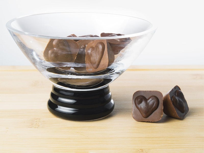 Barski Glass  Footed  Bowl  for Dessert Ice Cream  Dips  Snack  Candies  Nuts  Fruits  with Black Base  5 Diameter  Made in Europe - Image 5