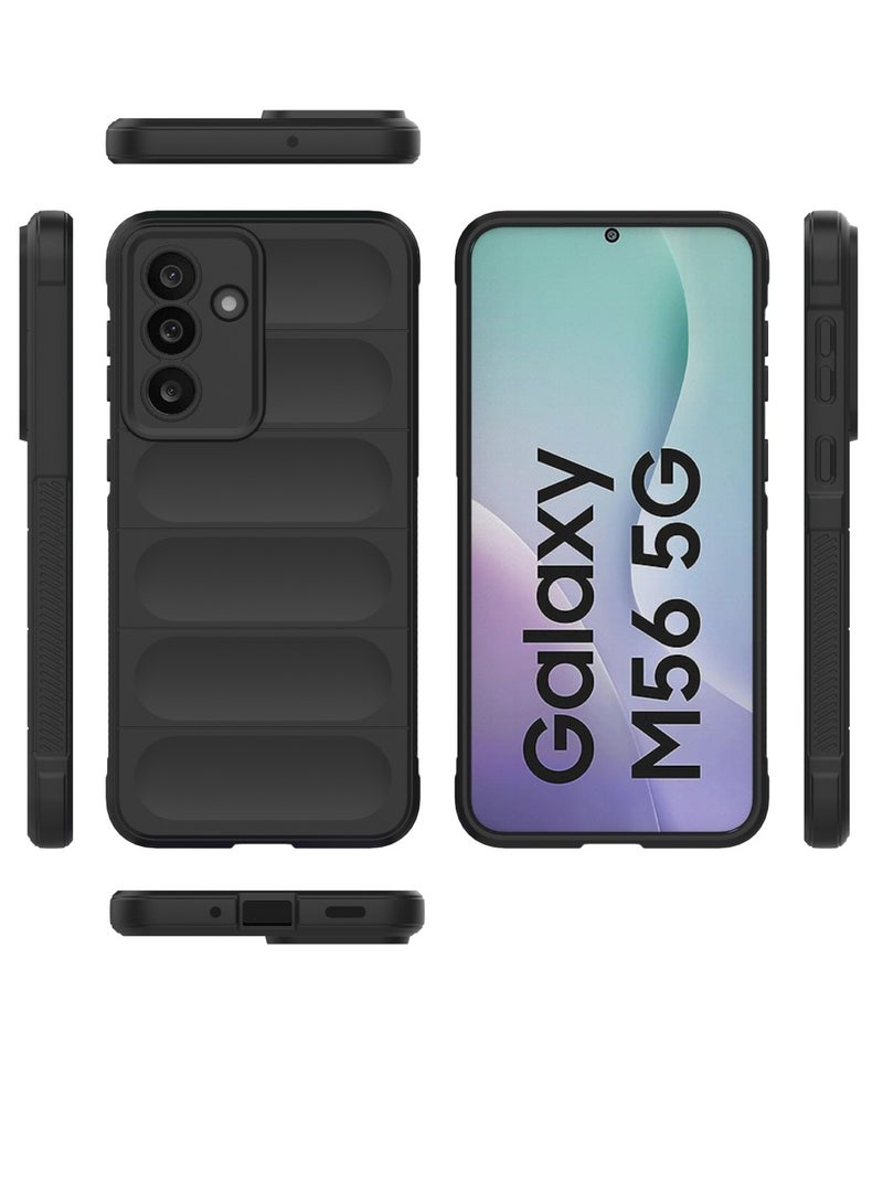 Samsung Galaxy M56 5G Case Cover – Black Magic Shield, Shockproof Protective Back Cover with Soft Padded Interior  - Image 1