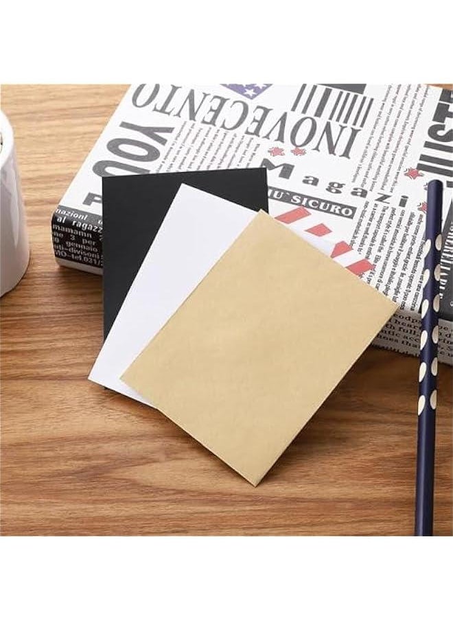 HOOKOR Durku 50 Pcs Translucent Paper Vellum Envelopes 125x175mm Envelopes for Invitation Postcard Envelopes White Translucent Vellum Jackets Greeting Card Envelopes for Wedding Birthday Party (White)  - Image 2