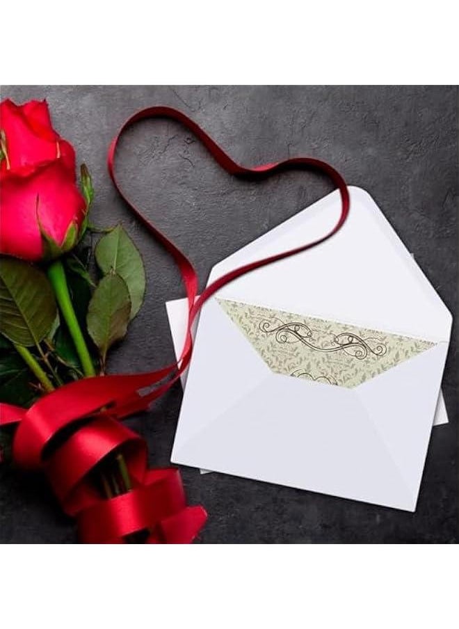 HOOKOR Durku 50 Pcs Translucent Paper Vellum Envelopes 125x175mm Envelopes for Invitation Postcard Envelopes White Translucent Vellum Jackets Greeting Card Envelopes for Wedding Birthday Party (White)  - Image 4