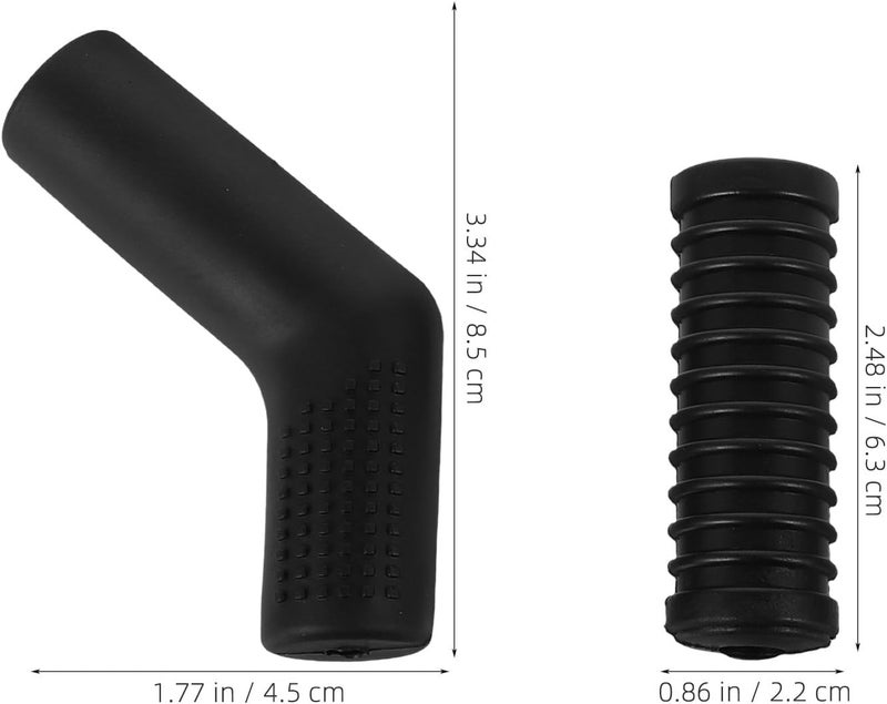 Universal 5pcs Motorcycle Gear Shift Lever Covers Rubber Anti-Slip Shift Lever Protector Sleeves Black Motorbike Shoe Protector for Off-Road and Dirt Bikes - Image 2