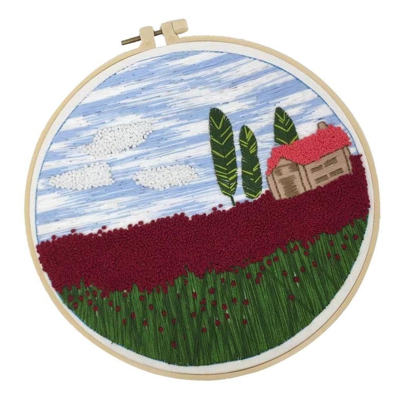 Gemsy Embroidery Materials Beginners Starter Kit | Colour Threads | Bamboo Hoops | Embroidery Beginner Supplies Tool Kit | DIY Art Kit - No.Cx0207 - Image 4