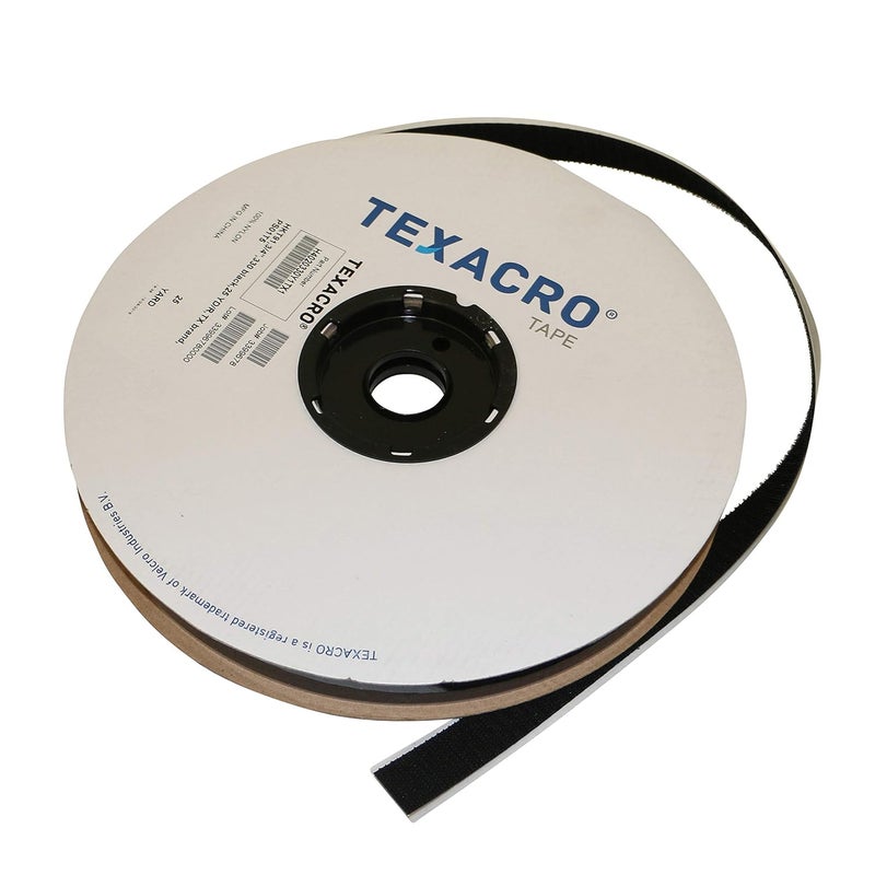 Velcro USA HOOK 70/BLK07525 70/71 TEXACRO Adhesive-Backed Hook-Side Only: 3/4" x 75 ft., black - Image 1