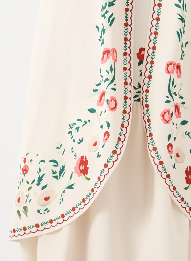 تايك تو فستان ماكسي بحمالات مطبوع بالزهور من تيك تو - Image 5