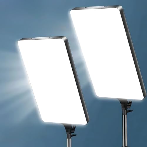 YUGAM 32 Inch LED Soft Light Panel 100W | Dimmable Video Light with Remote | 2700K-5700K CRI 95+ | Studio Lighting for Photography, YouTube, Makeup, Zoom, Live Streaming - Image 1