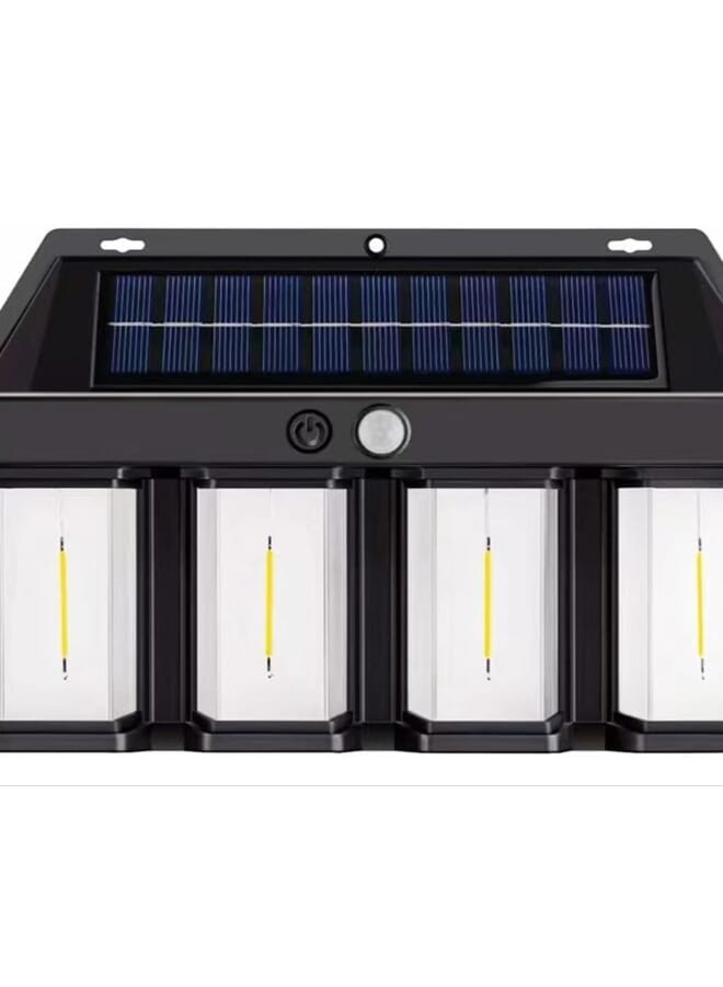 مصباح حائط LED خارجي يعمل بالطاقة الشمسية مقاوم للماء للسياج والمنزل والمدخل والمسار والشرفة وتزيين الفناء - Image 4