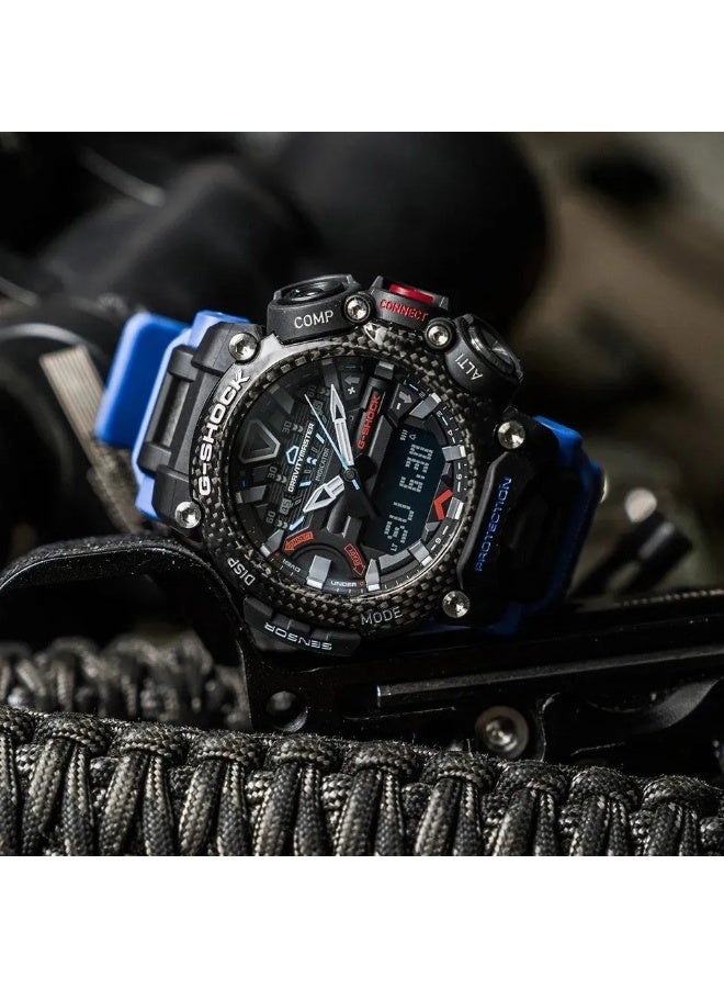 G-SHOCK G‑Shock Gravitymaster Analog-Digital Men's Watch GR-B200-1A2DR, 54.1 mm Black Dial, Carbon‑Core Resin Case & Resin Strap, Compass/Altimeter/Barometer/Thermometer, 200 m WR - Image 3