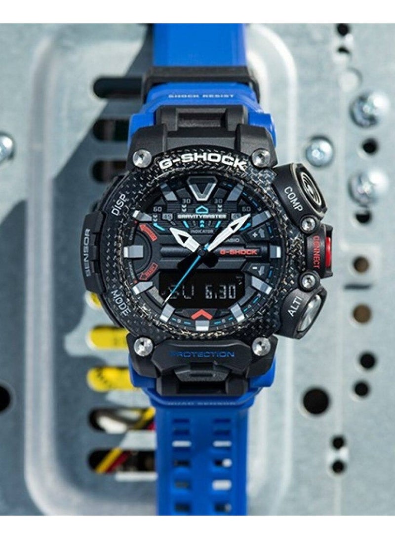 G-SHOCK G‑Shock Gravitymaster Analog-Digital Men's Watch GR-B200-1A2DR, 54.1 mm Black Dial, Carbon‑Core Resin Case & Resin Strap, Compass/Altimeter/Barometer/Thermometer, 200 m WR - Image 1