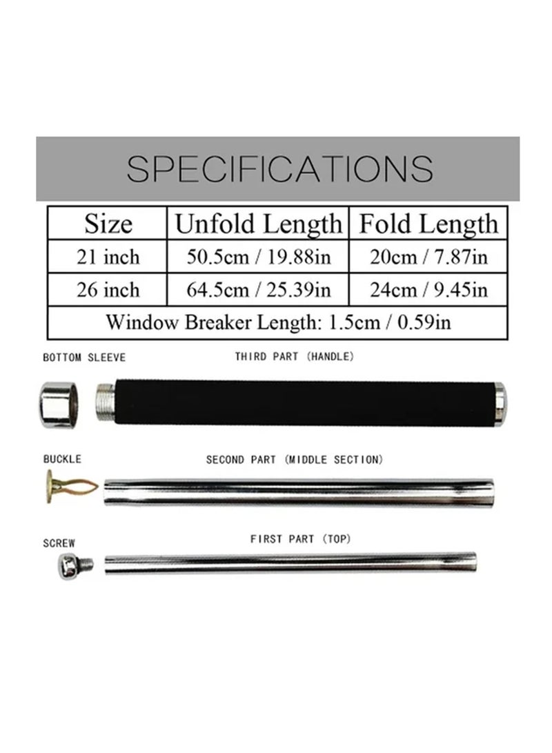 Rock Pow Portable Multifunctional Self Défense Stick - Image 4