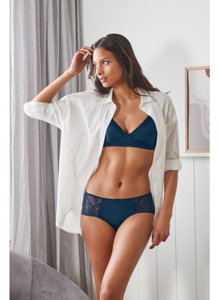 Tchibo Women Hipster Lace Panty,  Dark Teal Blue  - Image 1