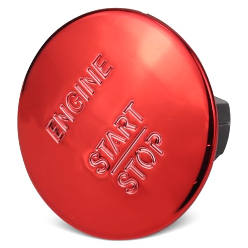Bomunik Engine Keyless Go Push Start Ignition Button 2215450714 Compatible with Mercedes Benz C250 C300 E350 GL350 GL450 ML350 S550 SL500 Replacement Number 2215450714 Start Switch red - Image 1