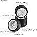 Chanmoo 110 RC Rally Car Tires On Road Tyres 12mm Hex Plastic Wheels Rims Compatible with 110 Scale Racing Car Tamiya TT01 TT02 XV01 TA06 PTG2 HPI KYOSHO HSP RC OnRoad Car 4PCS White - Image 4