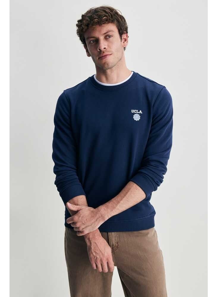 Valley Navy Blue Crew Neck Printed Standard Fit Men's Sweatshirt - pzsku/ZA09C0617BA1C4E89088DZ/45/_/1725789907/806ddeaf-584f-4d77-acbf-39c97c977ab8