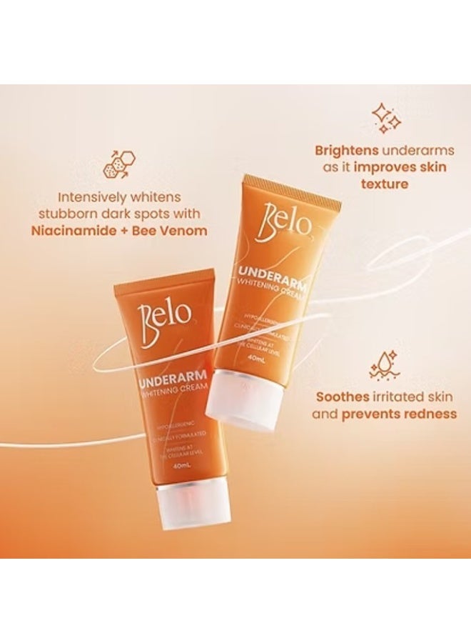 Belo Underarm Whitening Cream 40ml – Smooth & Brighter Underarms - Image 4