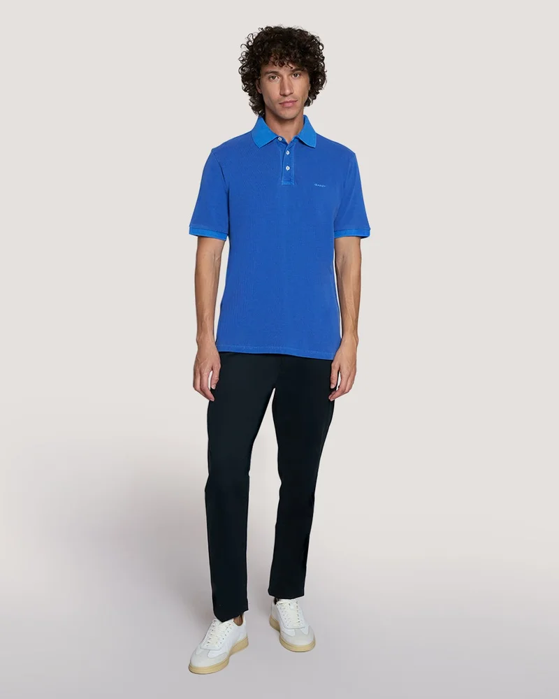 GANT  Gant Sunfaded Piqué Polo Shirt for Men | Best Price UAE