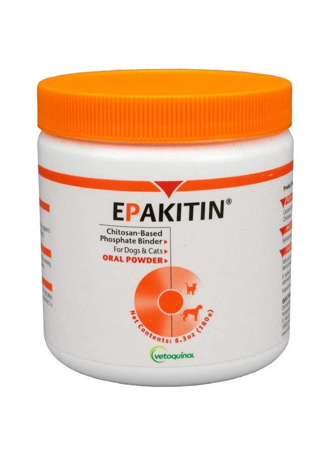 Vetoquinol - Epakitin ChitosinBased Phosphate Binder For Cats & Dogs  Renal Support Supplement Powder  180G - Image 1