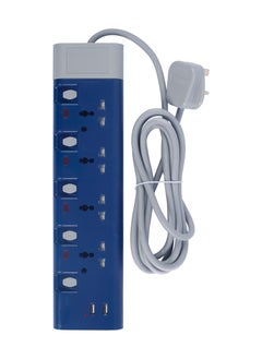 Clikon "Clikon 5-Way Extension Socket with USB, 3M Cable – Reliable Power with USB Charging"  - Image 3