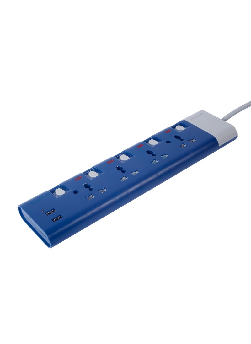 Clikon - "Clikon 5-Way Extension Socket with USB, 3M Cable – Reliable Power with USB Charging" - Image 1
