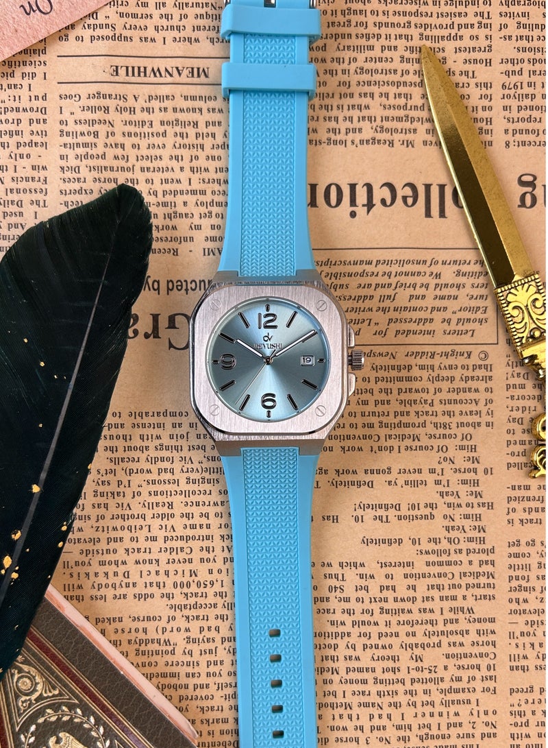 ديفوشي ساعة رجاليه بسوار ربل ناعم ضد الماء - Image 2