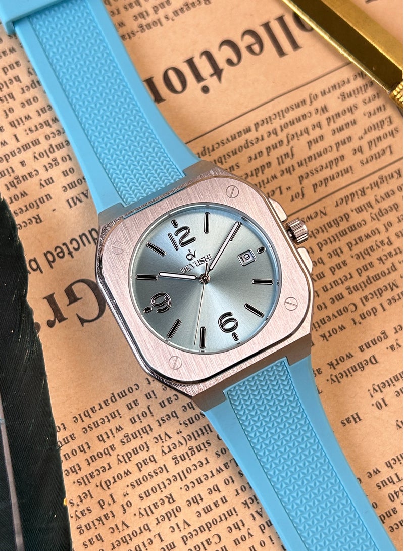 ديفوشي ساعة رجاليه بسوار ربل ناعم ضد الماء - Image 3