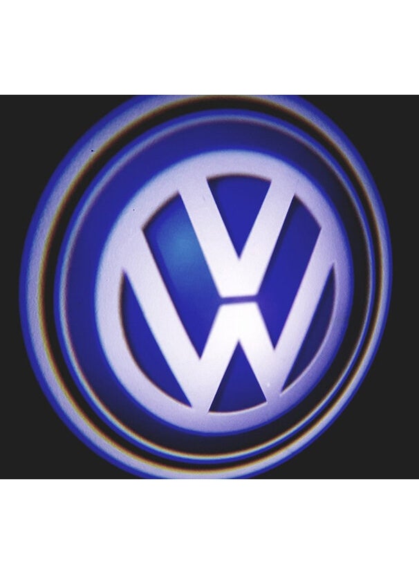 Femex Battery Operated Adhesive Under Door LED Logo for Volkswagen Vehicles  - Image 4