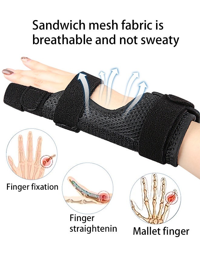 KANGLI 1 Pcs Boxer Finger Splint and pinky Splint Support for Trigger Finger boxer's Fracture Finger Fracture Tendonitis Metacarpal Fracture Sprains Fits Both Left and Right Hand - Image 3
