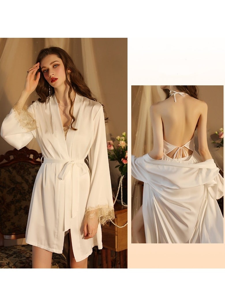 Generic Women's Cardigan Bathrobe 