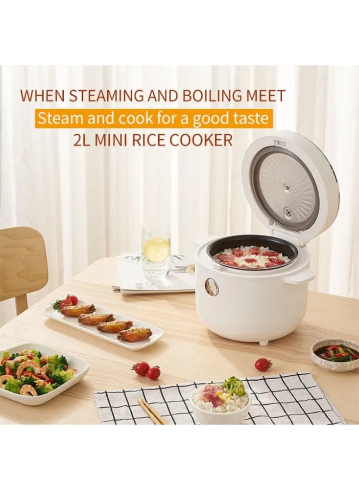 Taalk Taalk 2L Low-Sugar Electric Rice Cooker – Stainless Steel Multi-Cooker with 24H Preset and 4 Cooking Modes  - Image 2
