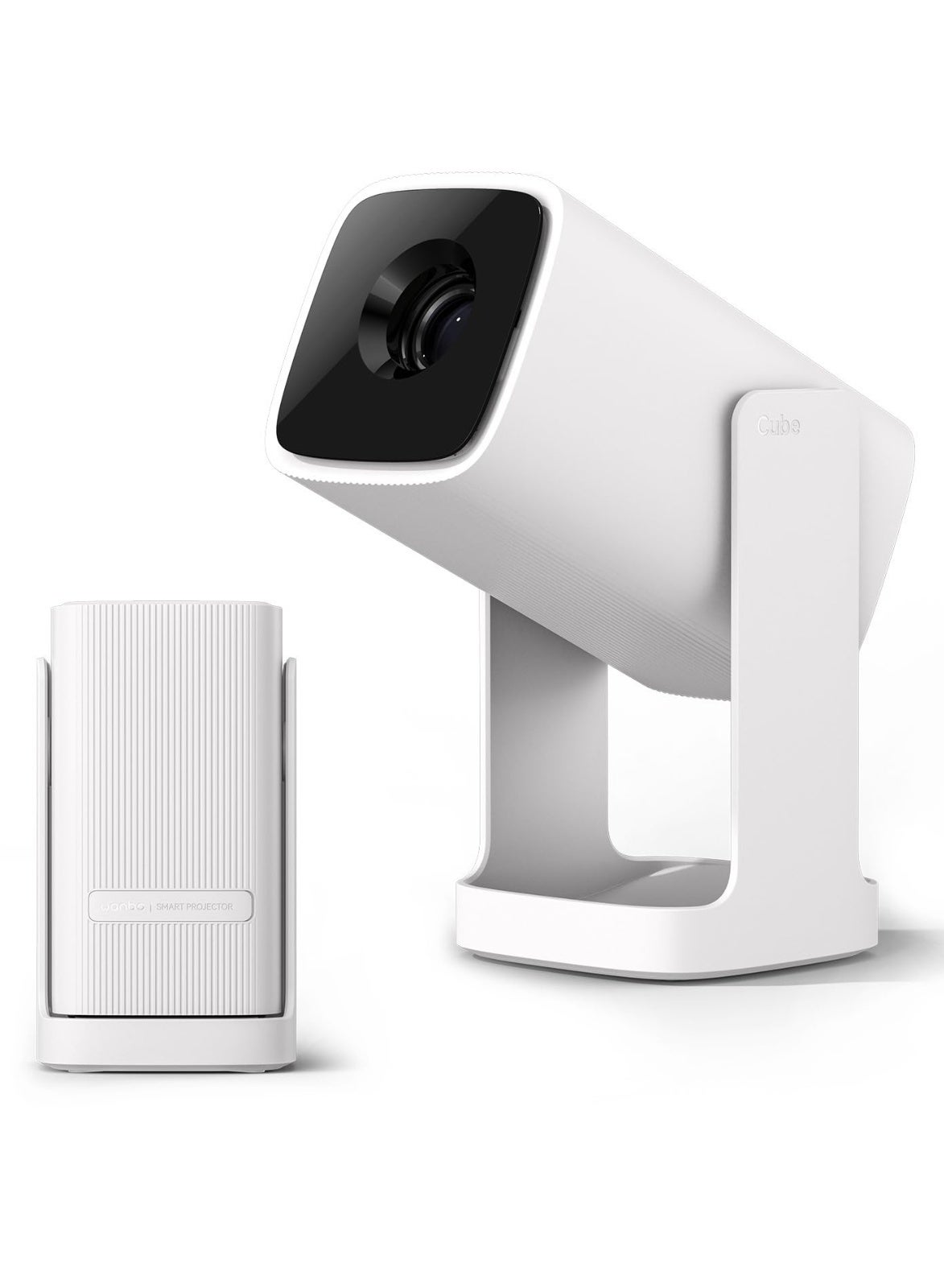Cube 1 Smart LCD Projector – 200 ISO Lumens, Android TV 11.0 with Google Play & Widevine L1 DRM, Dual Band 2.4/5GHz WiFi & Bluetooth, Google Assistant Voice Control & Wireless Casting, Intelligent Adjustment with Auto Vertical Keystone & Electric Focus, 360° Gimbal Stand Protective Design, 1080P Supported Portable Home & Outdoor Cinema