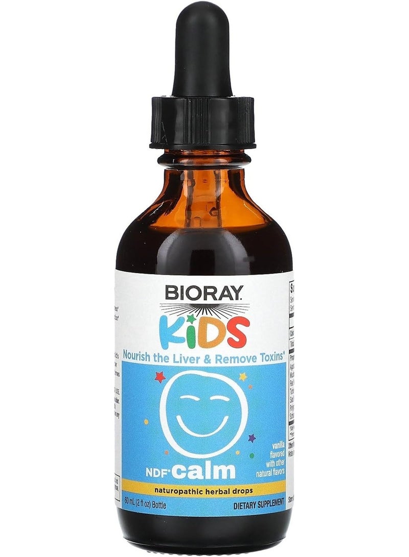 Bioray Inc Kids NDF Calm, Nourish the Liver & Remove Toxins Vanilla Flavor Herbal Drops (2fl. oz,59ml) - Image 2