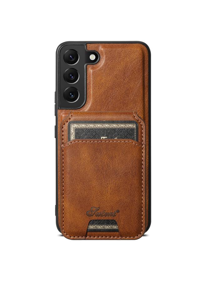 Suteni Case For Samsung Galaxy S22 5G H15 Oil Eax Leather Detachable Wallet Back Phone Case - Image 1