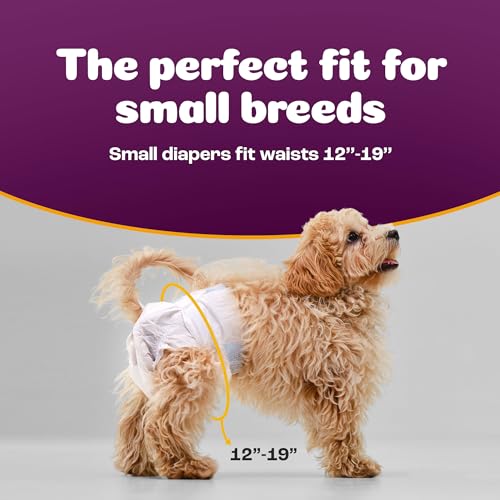 Inspire Pet Care Dog Diapers Female Dogs Bulk Value Doggie Incontinence Accidents for Heat Pee or Period and Housebreaking Small 50 Count - Image 3