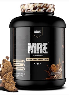 MRE Protein Powder, Oatmeal Chocolate Chip - Meal Replacement Protein Blend Made with MCT Oil & Whole Foods - Protein with Natural Ingredients to Aid in Muscle Recovery (25 Servings)