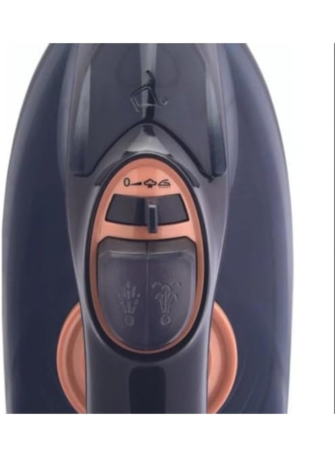 2200W Steam Iron with Rapid Heating, 200ml Tank, Continuous Vertical Steam, Self-Cleaning Function, Ergonomic Design, Suitable for All Fabrics KSI-6344 - Image 5