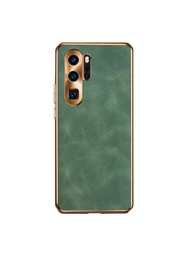 جرين تايجر جراب لهاتف Huawei P30 Pro مصنوع من جلد الحمل الكهربائي - Image 1