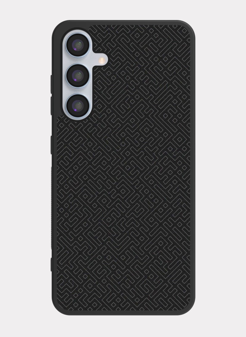 PXLAAT Samsung Galaxy A55 case cover Black Pattern - Image 1