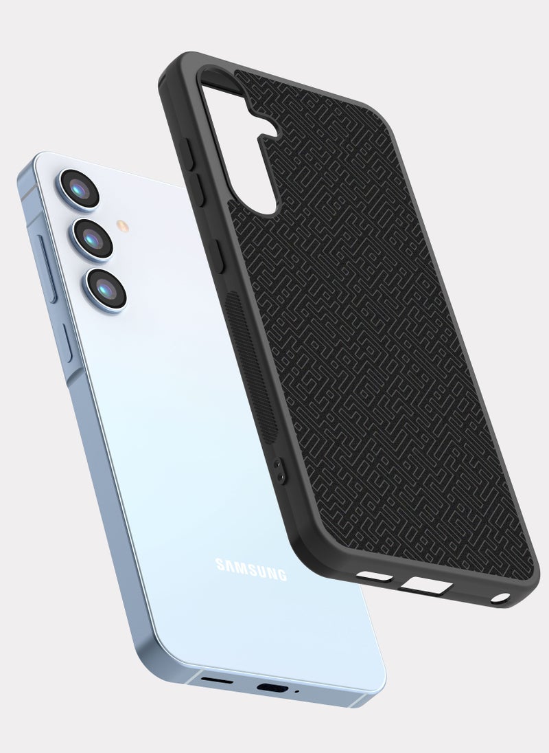 PXLAAT Samsung Galaxy A55 case cover Black Pattern - Image 2