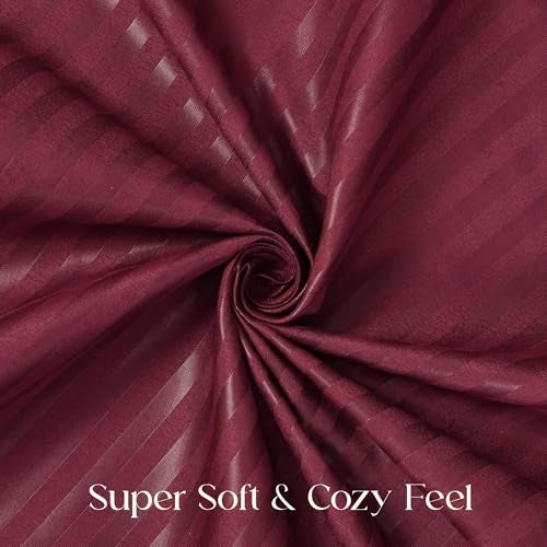 Fresh From Loom 180 Tc Microfiber Premium Duvet Cover Comforter Cover Blanket Cover for Single Size Bed, All Season Razzai Quilt Cover with Zipper (Wine, Size- 60x90 Inch) - Image 3